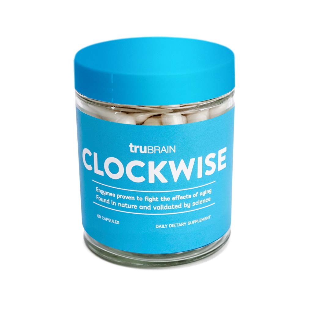 TruBrain Clockwise, botella de nicotinamida, para energía sostenida y claridad diaria.