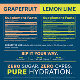 True Grace ElectroMag limon-lima, paquete de palitos para sabor afrutado.