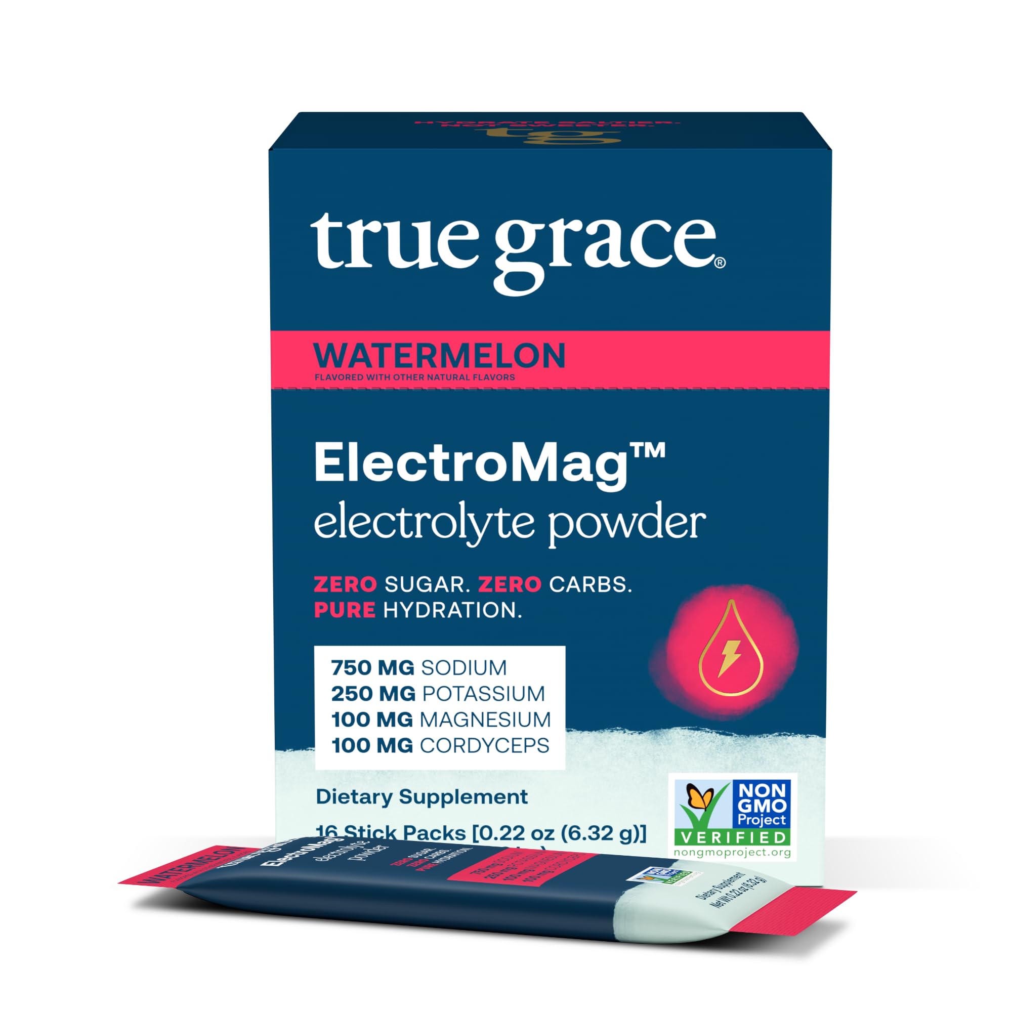 True Grace ElectroMag sobres sandia para hidratación rápida durante entrenamientos