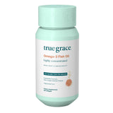 True Grace Omega-3, botella de cápsulas, apoyo para la función cerebral