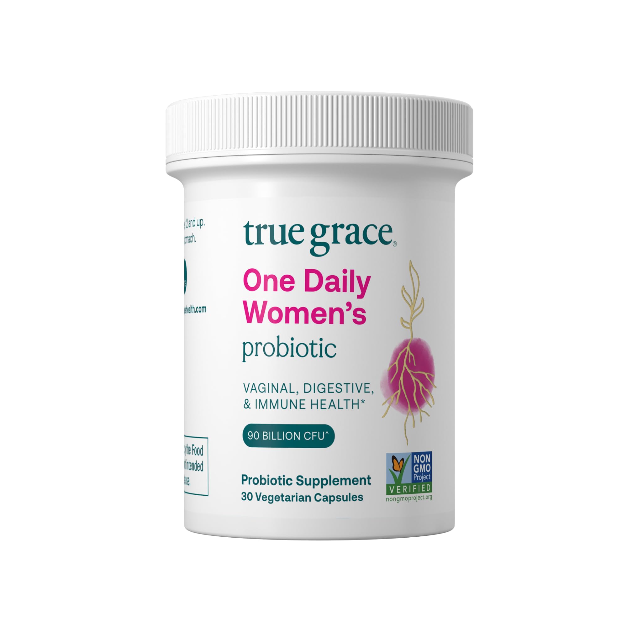 True Grace One Daily Probiotico Mujer Botella: equilibrio digestivo y salud vaginal.