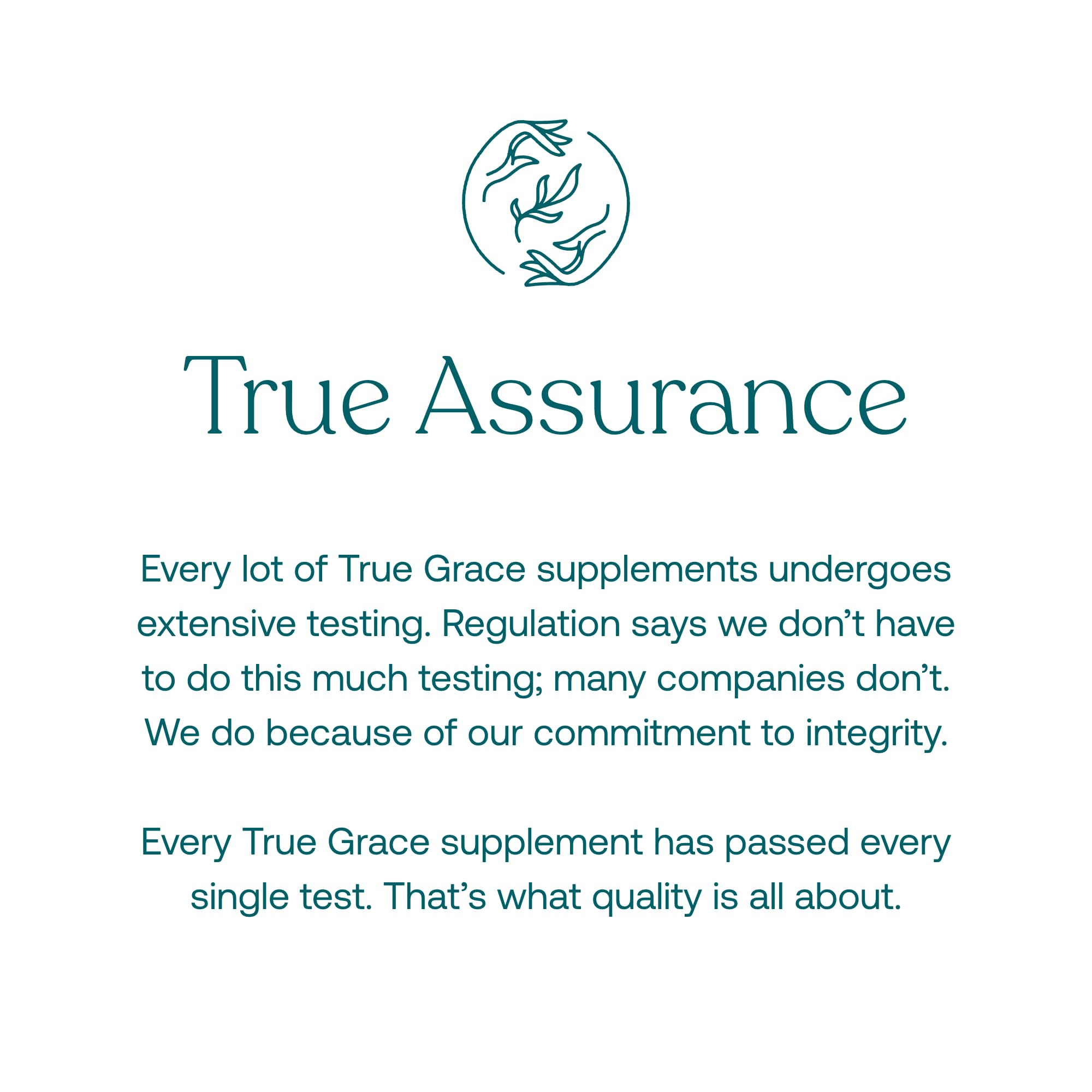 Producto libre de gluten y soja de True Grace, opción para varias dietas.