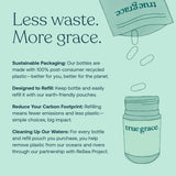 Sobres de recambio True Grace para reducir desperdicio
