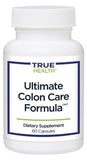 True Health Ultimate Colon Care en frasco, posible alivio del estreñimiento ocasional