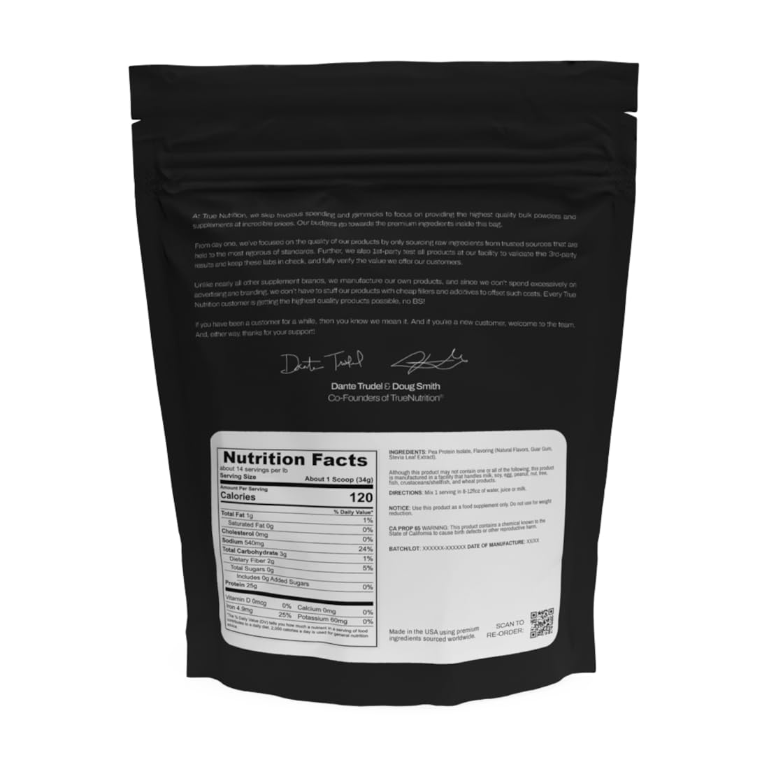Gemma Proteína de Guisante Aislada de True Nutrition, mezcla suave para shaker.