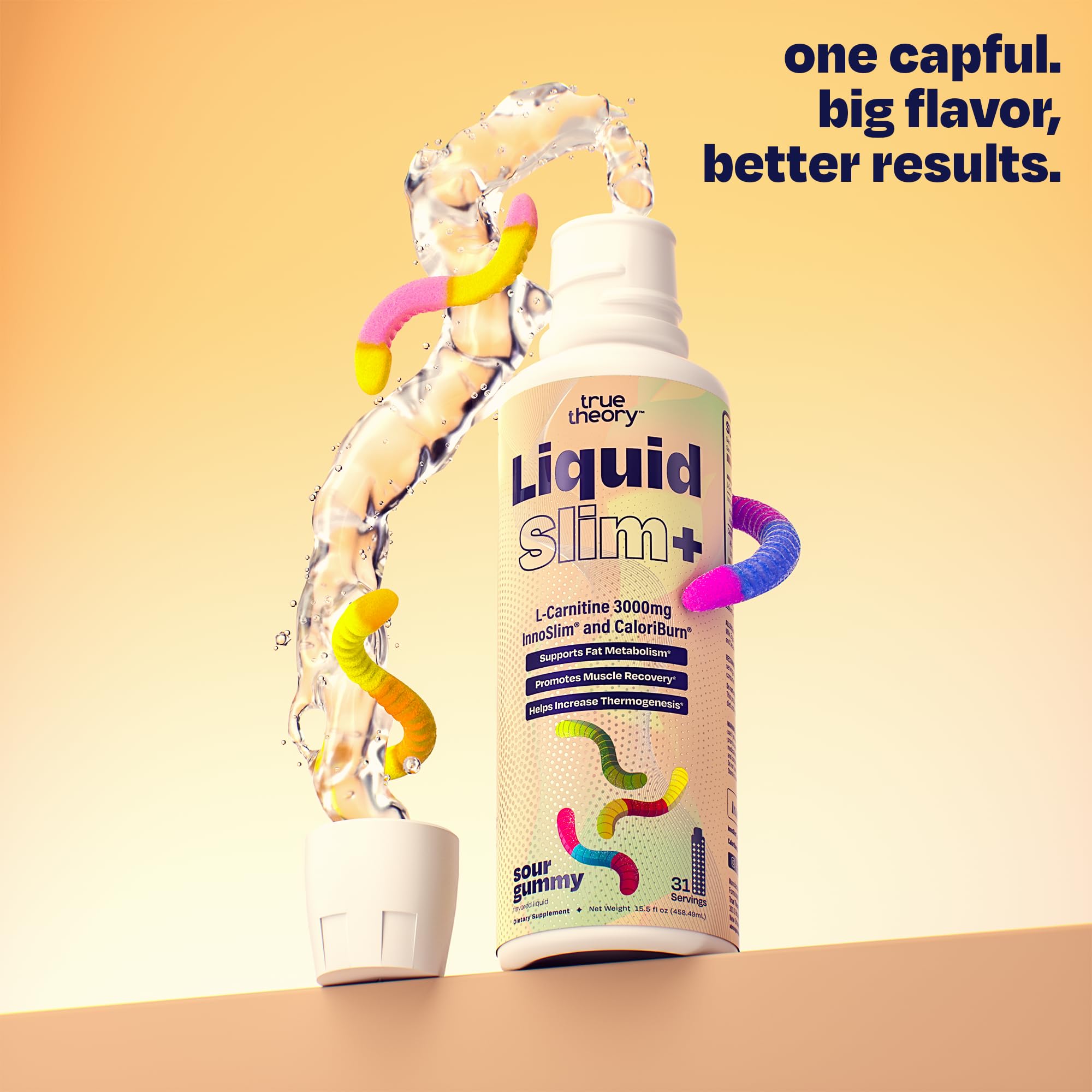 True Theory Liquid Slim formato sin estimulantes ideal para uso diario.