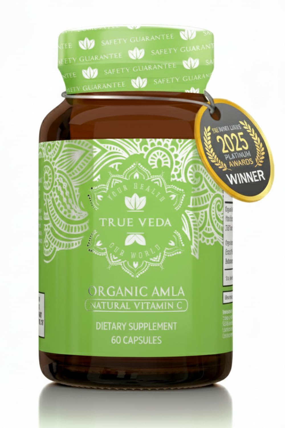 True Veda Amla polvos cápsulas para vitamina C natural