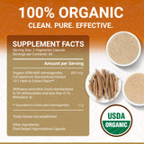 Envase orgánico de True Veda Ashwagandha para consumo consciente