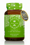 True Veda Green Tea Extract cápsulas en frasco para uso diario
