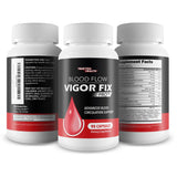 Ingredientes clave de Blood Flow Vigor Fix Pro en lista de sustancias.