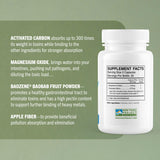 True Cellular Formulas TrueCarbonCleanse, cápsulas cercanas, uso diario para apoyar procesos naturales.