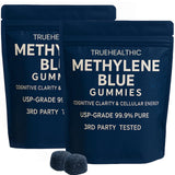TRUEHEALTHIC gomitas de azul de metileno en botella, formato diario conveniente.