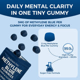 TRUEHEALTHIC envase gomitas metileno azul, fácil de transportar.