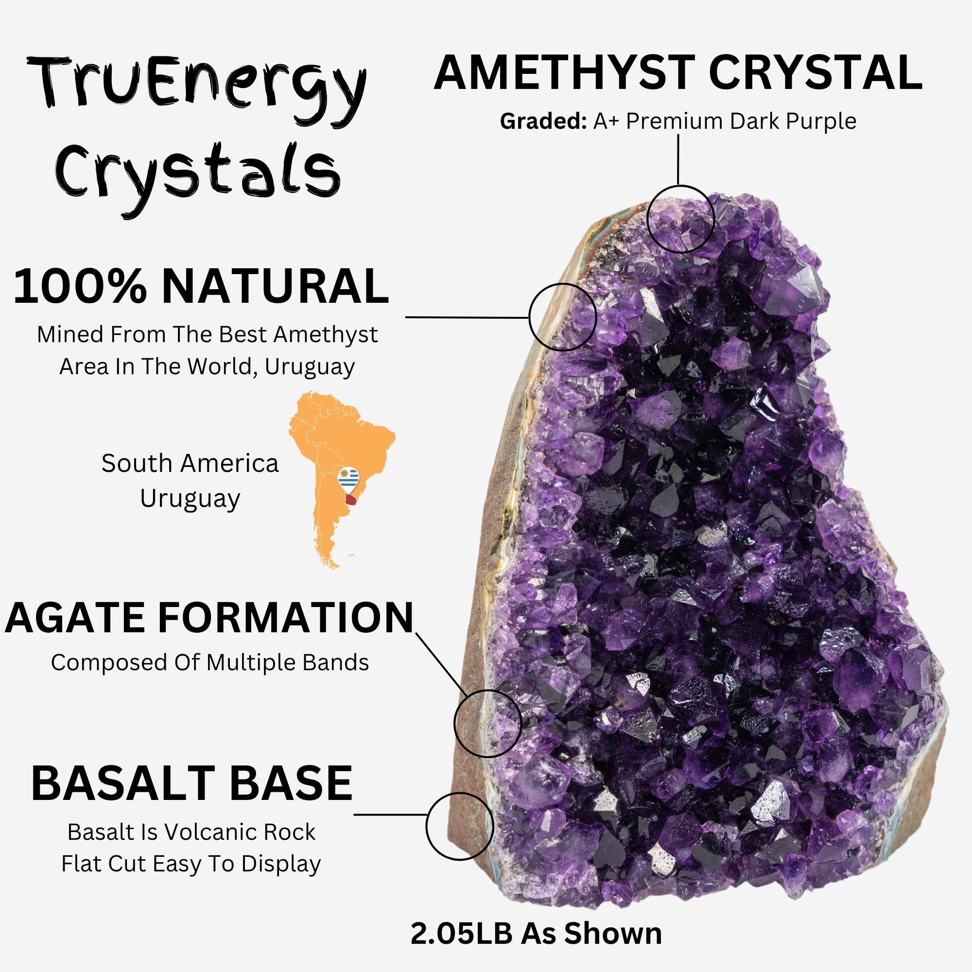 TruEnergy primeros planos de cristales brillantes para decoración elegante.