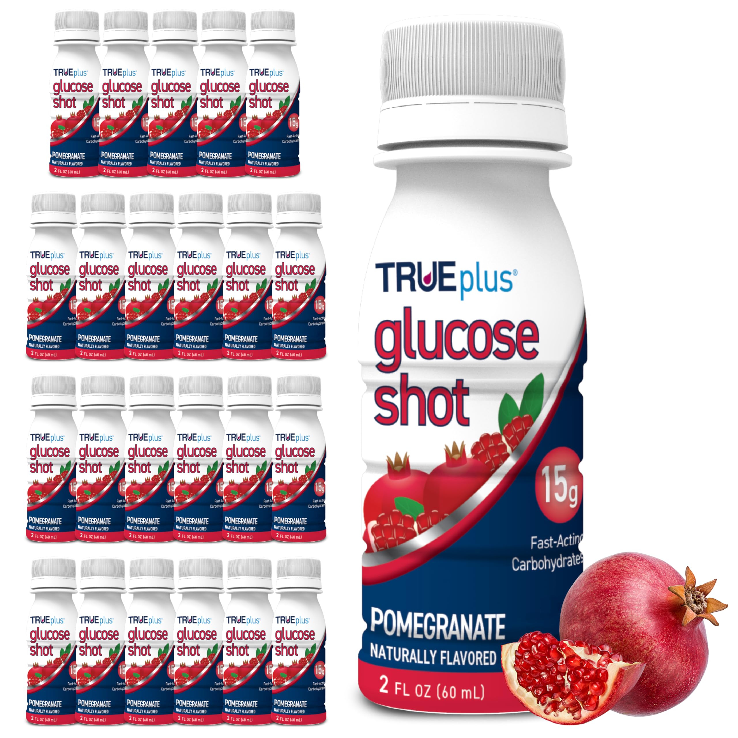 TRUEplus ampolla de glucosa granada 15 g para elevar rápidamente el azúcar en sangre.
