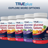 TRUEplus glucose tablets on kitchen counter illustrating simple daily use