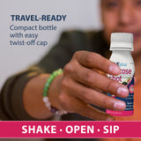 TRUEplus Glucose Shot: formato compacto para llevar en la bolsa o mochila.