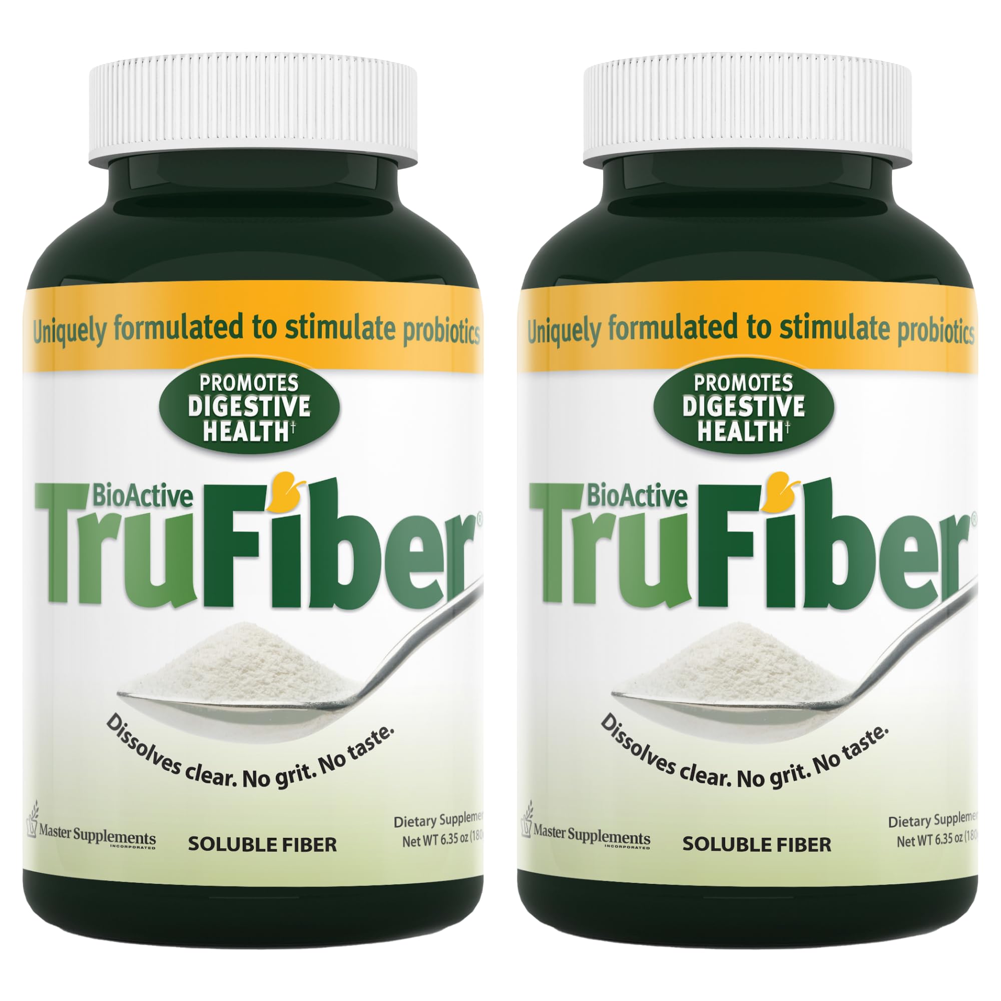 TruFiber: botella ámbar lista para mezclar en batidos y bebidas.