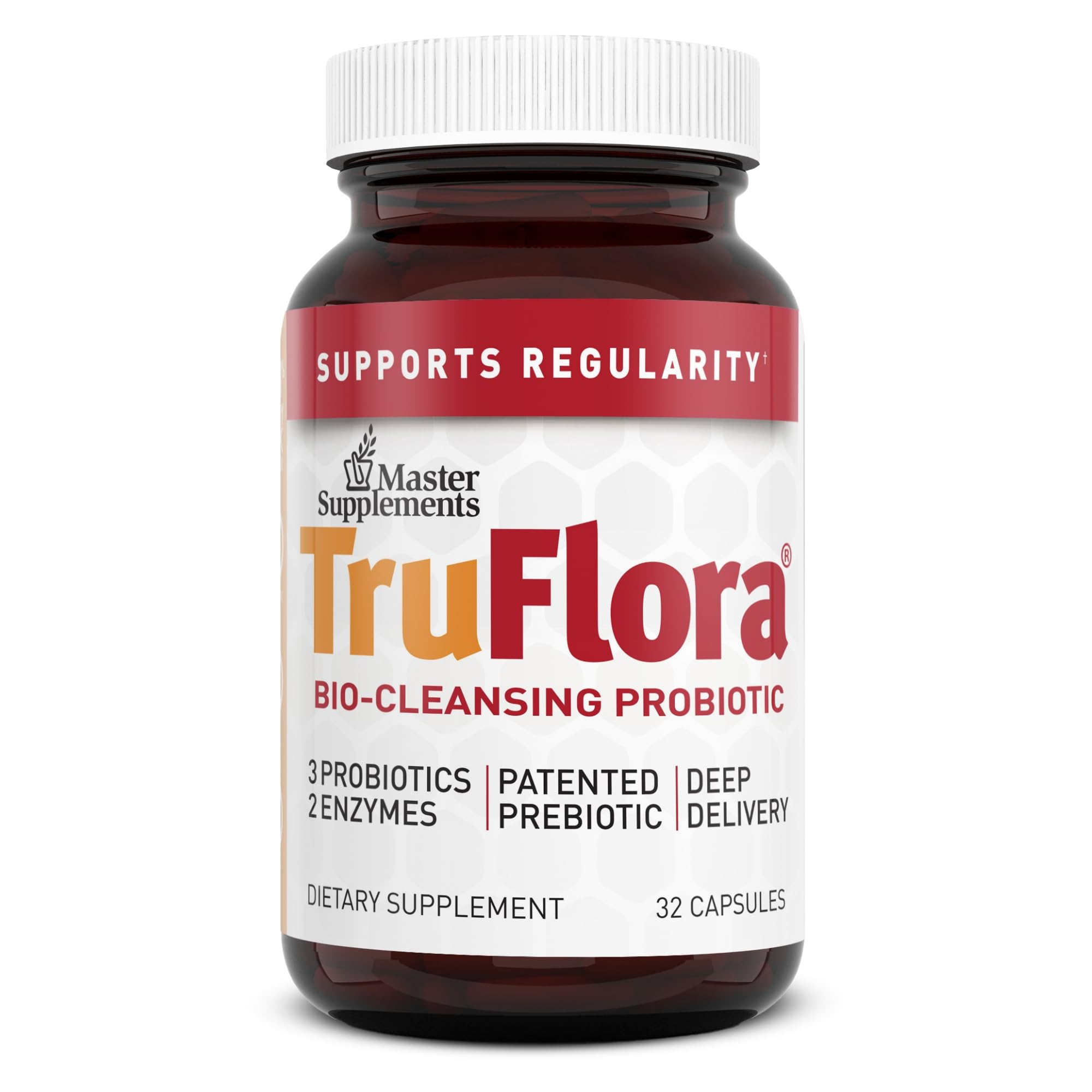 TruFlora equilibrio de la botella y vertido para apoyo digestivo