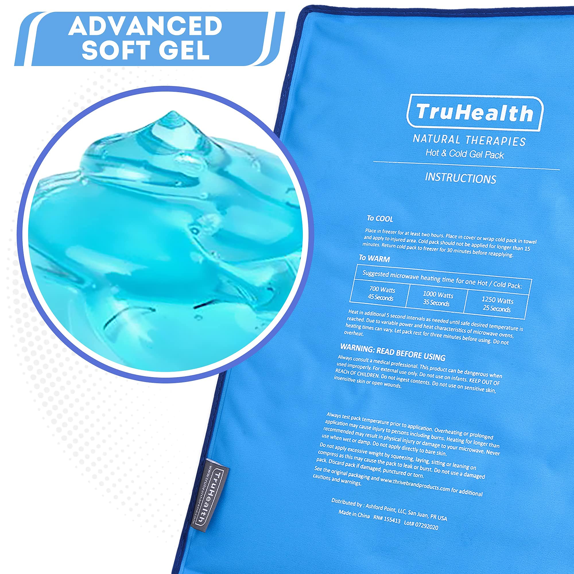 Sistema TruHealth de calor y frío para terapia combinada y confort.