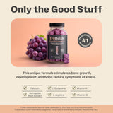 TruHeight ashwaganda natural, fórmula pura sin rellenos.