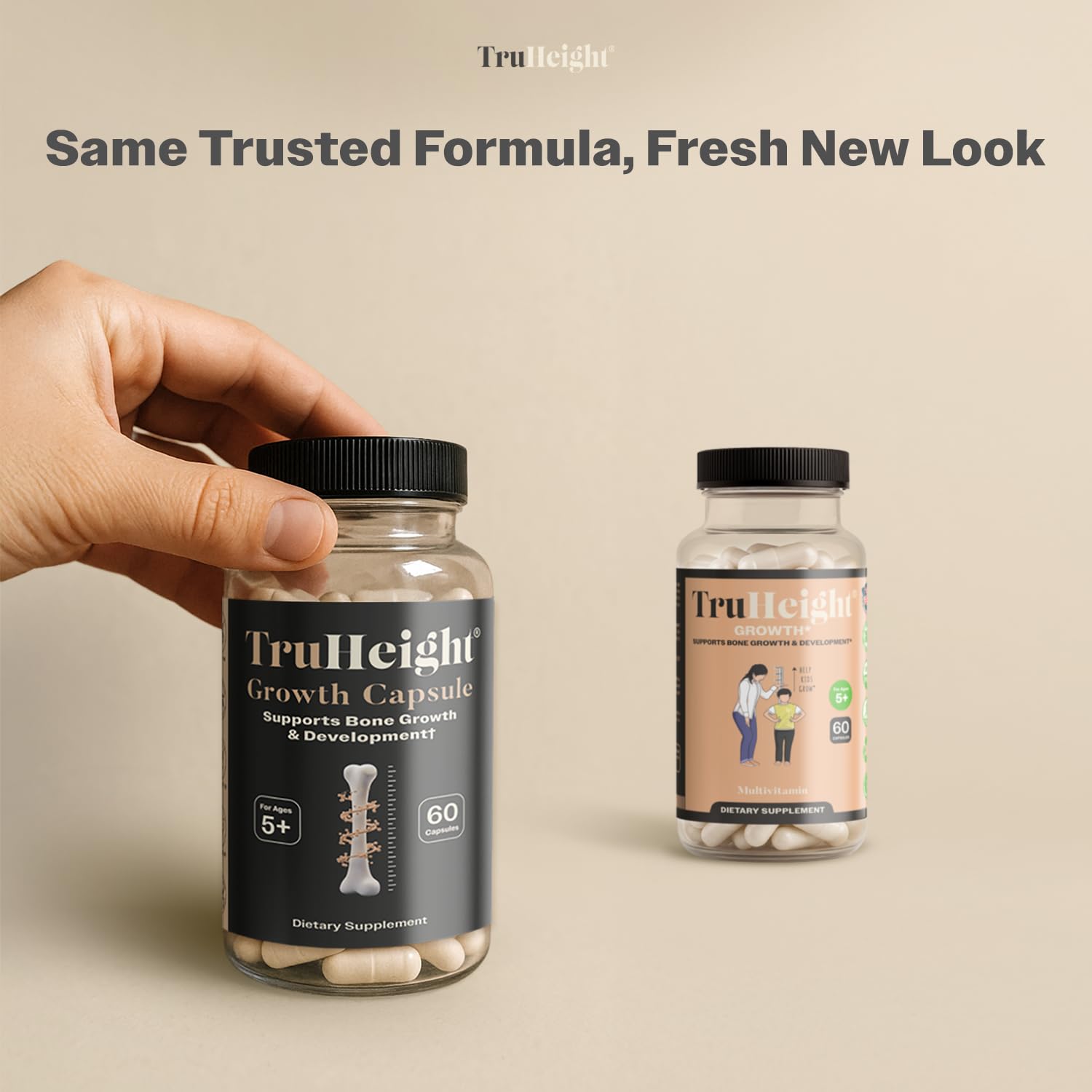 Fórmula propietaria TruHeight con hierbas naturales para desarrollo saludable