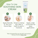 Aplicación en cara: TruKid crema eczema para uso suave