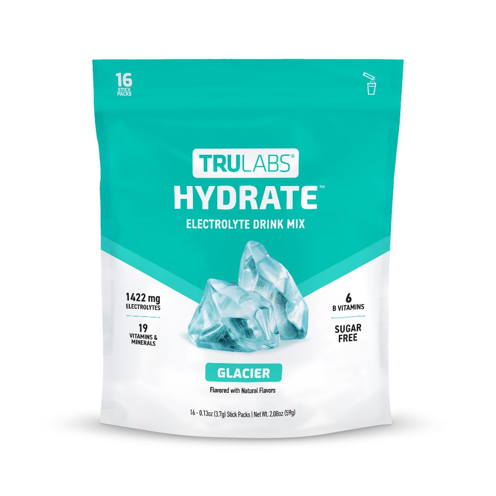 TRULABS Hydrate Glacier: paquetes portátiles para hidratarse en movimiento.