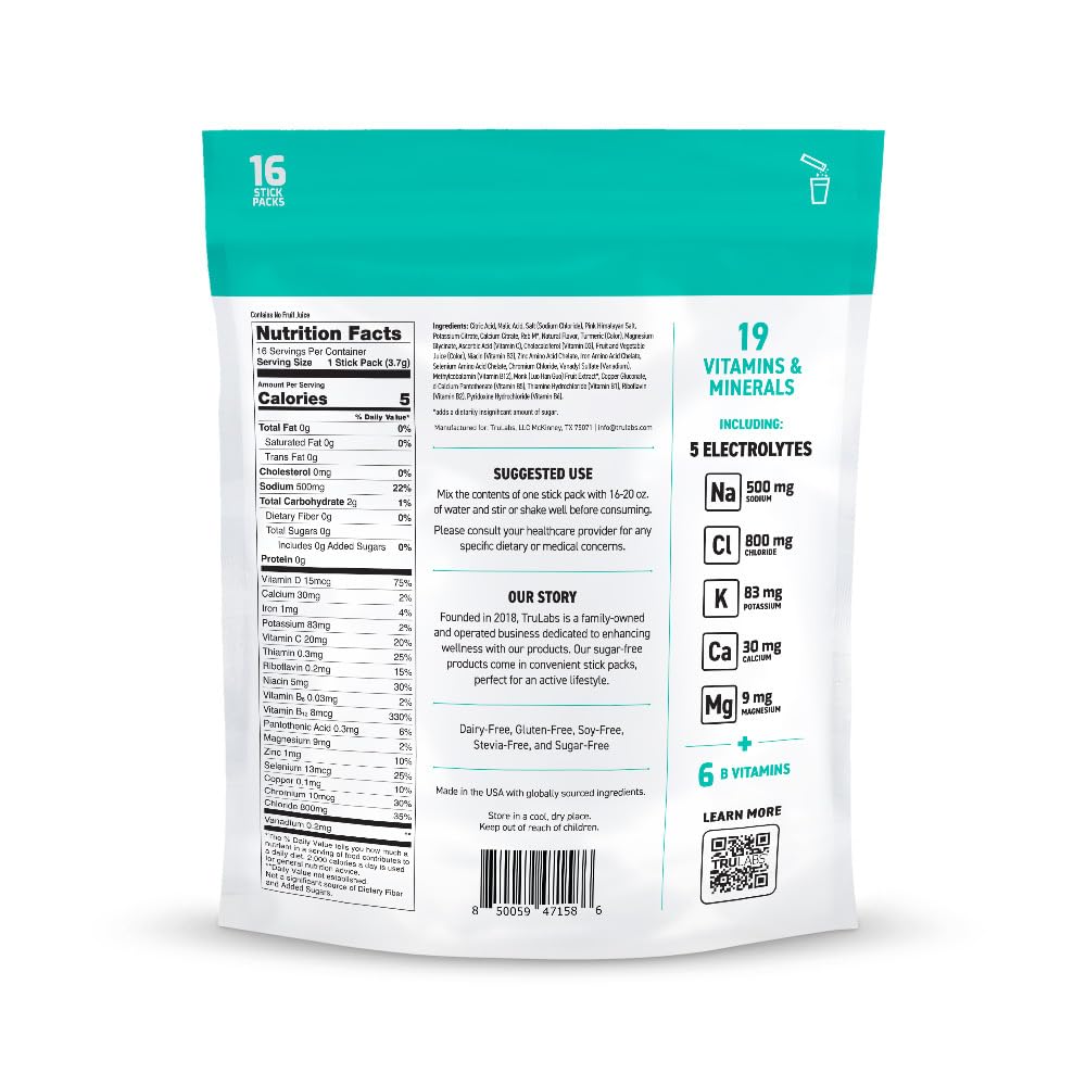 TRULABS Hydrate Naranja Twist perfecto para el gimnasio y recargas rápidas