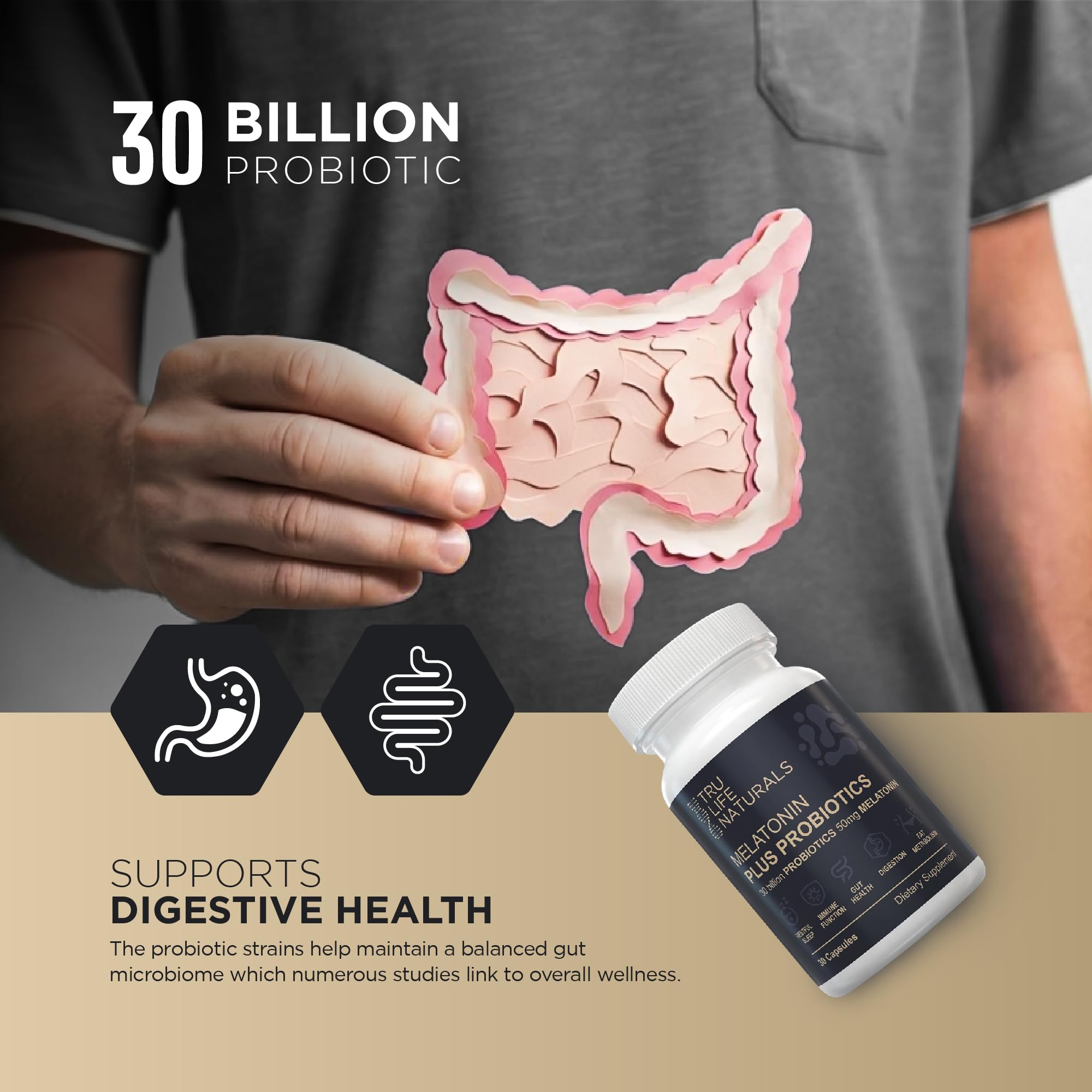 TRULIFE NATURALS Dosis nocturna: toma una cápsula cada noche