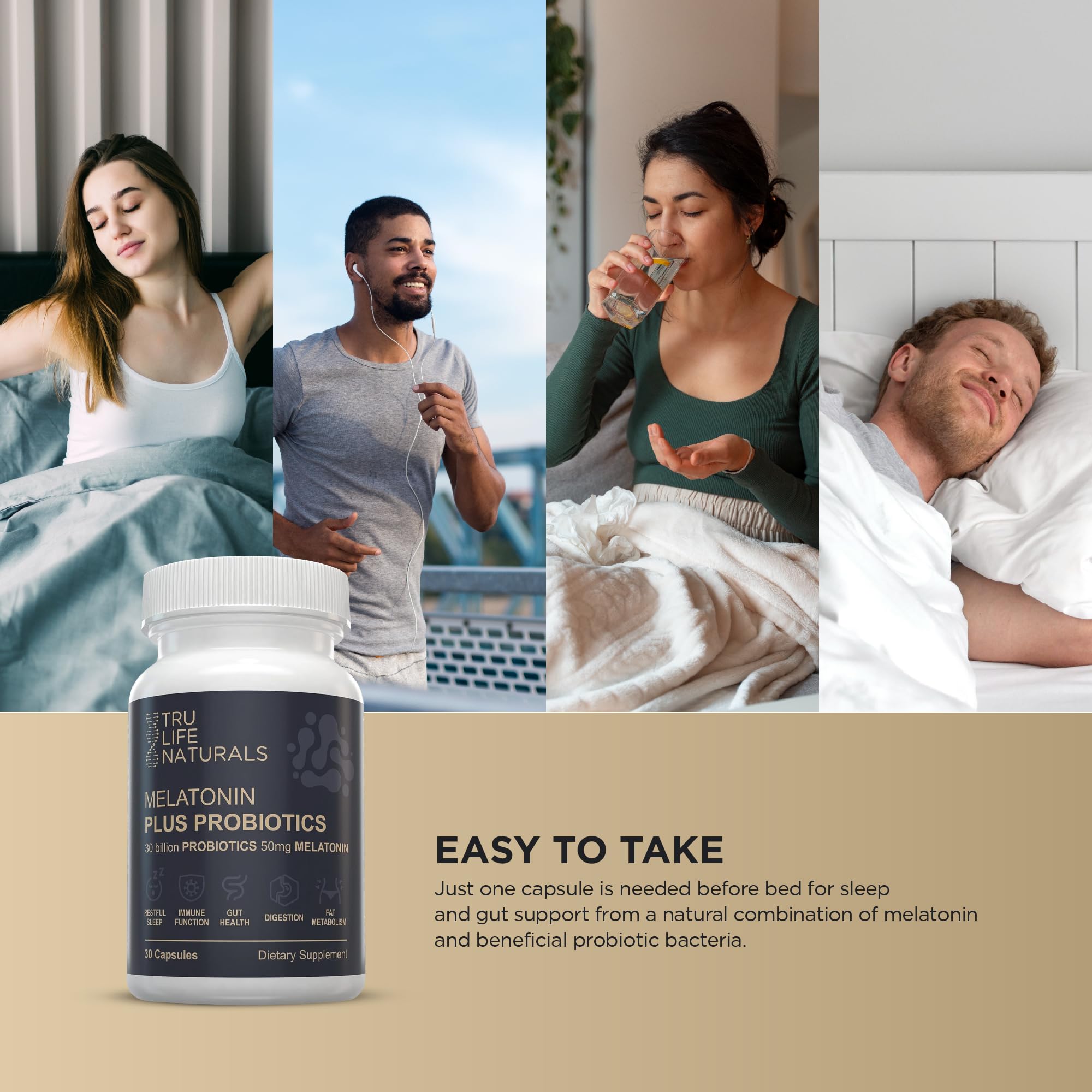 TRULIFE NATURALS Etiqueta del producto: información clara de uso