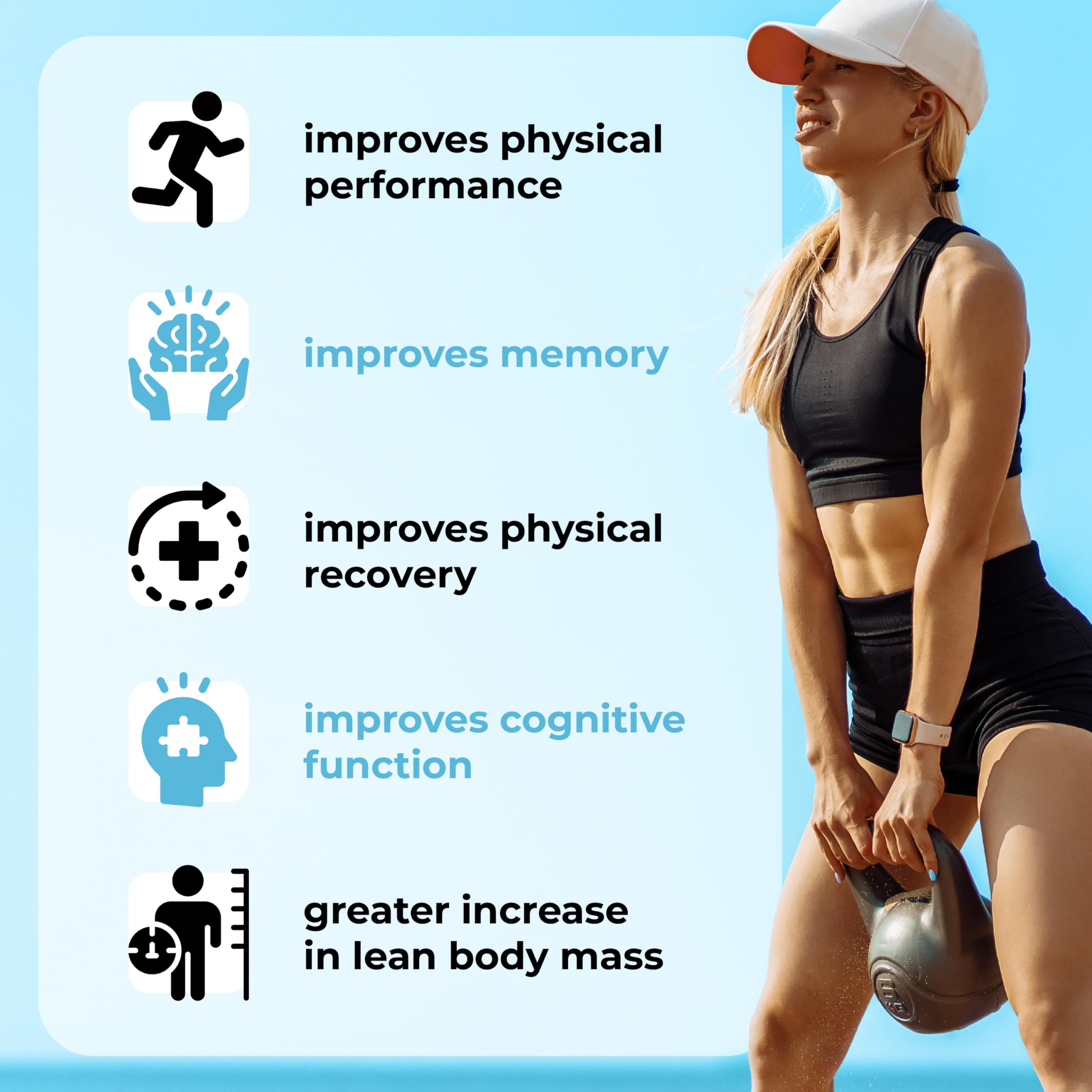 TRUMETA Creatina Monohidrato, derrame al verter, dosificación limpia para entrenamientos
