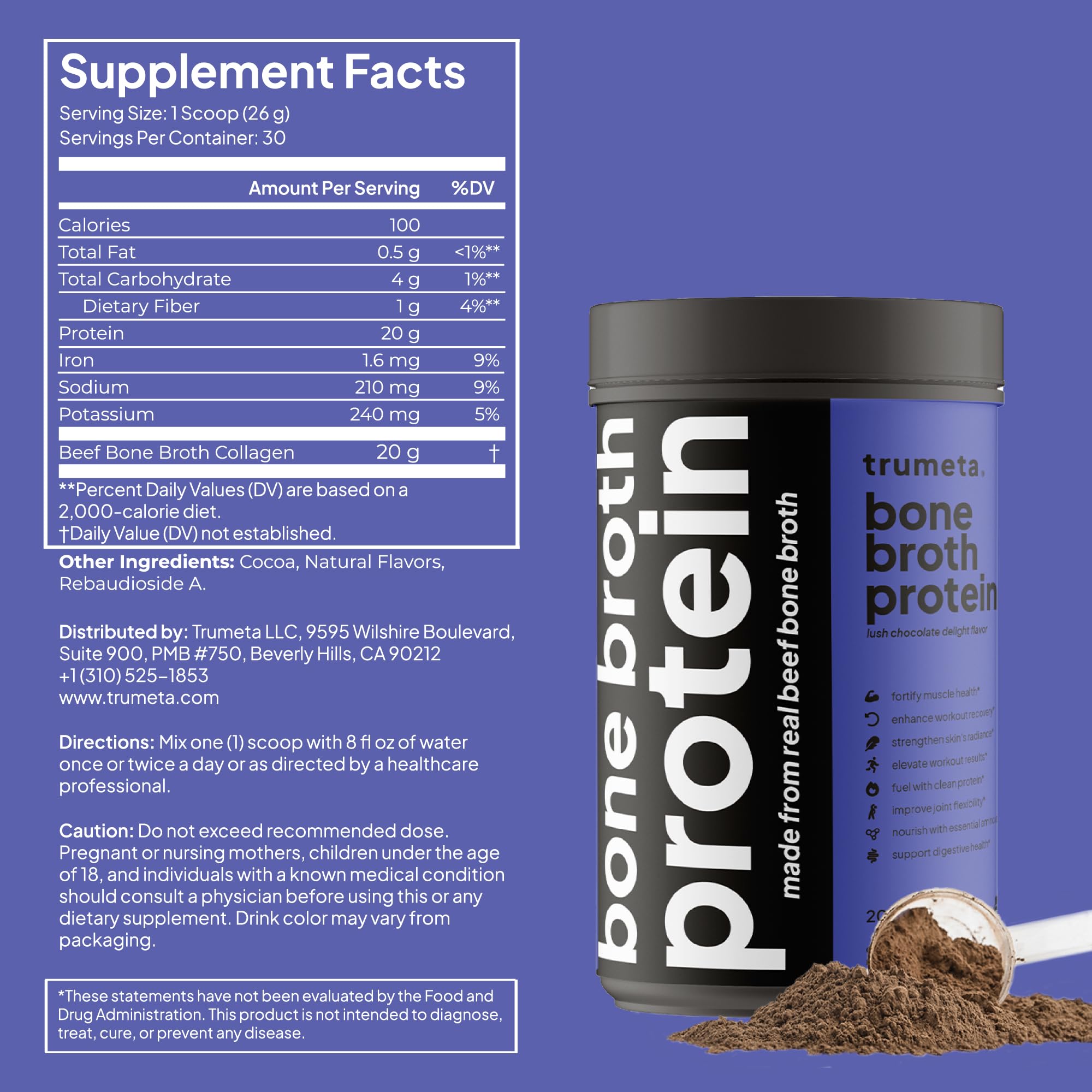 TRUMETA cuchara-medidora proteína: dosificación exacta para tus batidos.