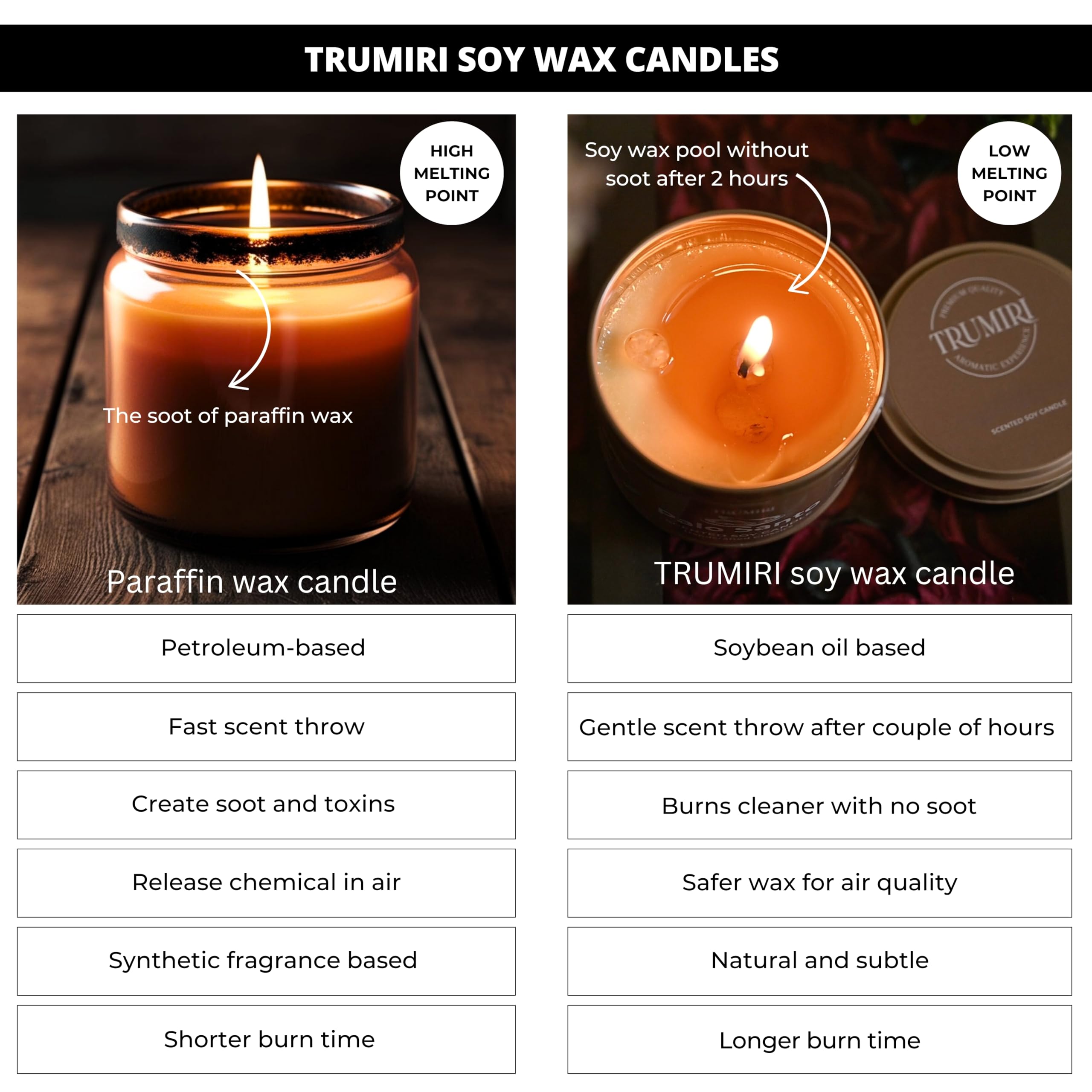 Vela TRUMIRI Love Spell con cristales incrustados para decoracion elegante.