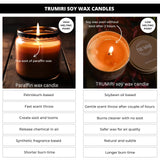 Vela TRUMIRI Love Spell con cristales incrustados para decoracion elegante.