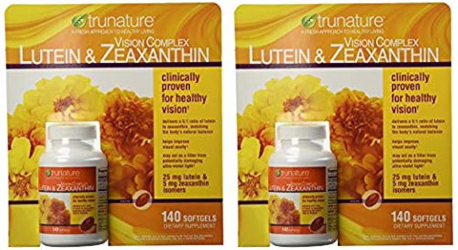 Trunature Vision Complex: botella con cápsulas, apoyo diario para la salud ocular