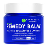 Truremedy Naturals Remedy Balm con aceite de árbol de té, hidrata piel seca.