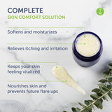 Textura cremosa de Remedy Balm facilita hidratación nutritiva en la piel.