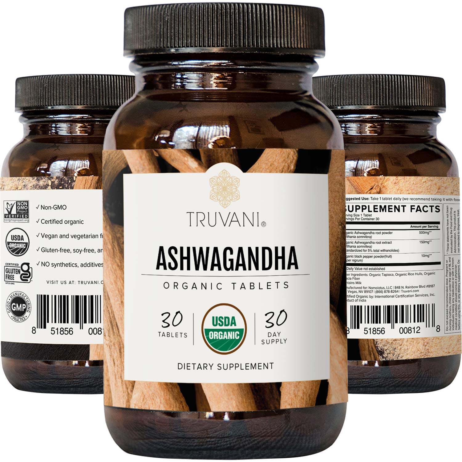 Truvani Ashwagandha ritual diario para bienestar sostenible.