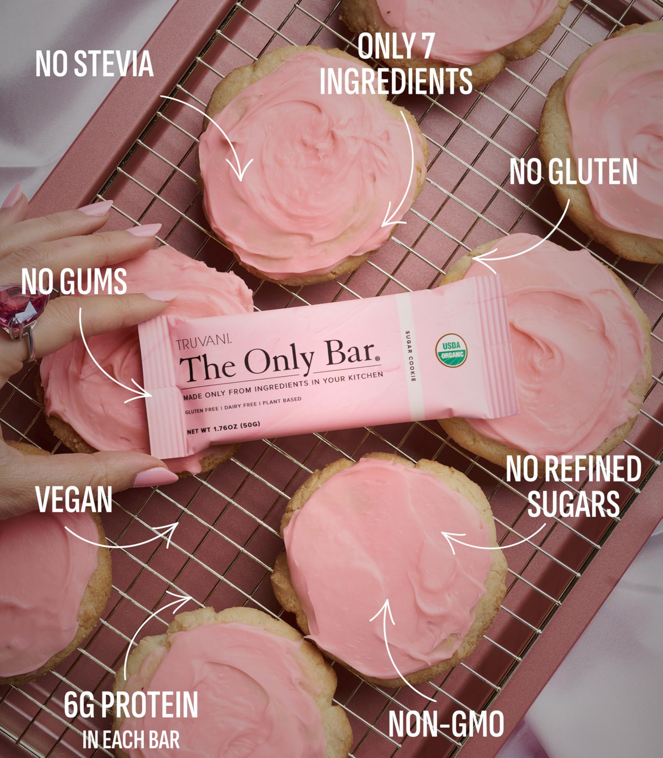 Barra sin gluten, sin lácteos ni soja, opción vegana nutritiva