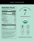 Barrita Truvani chocolate menta con ingredientes naturales para merienda consciente