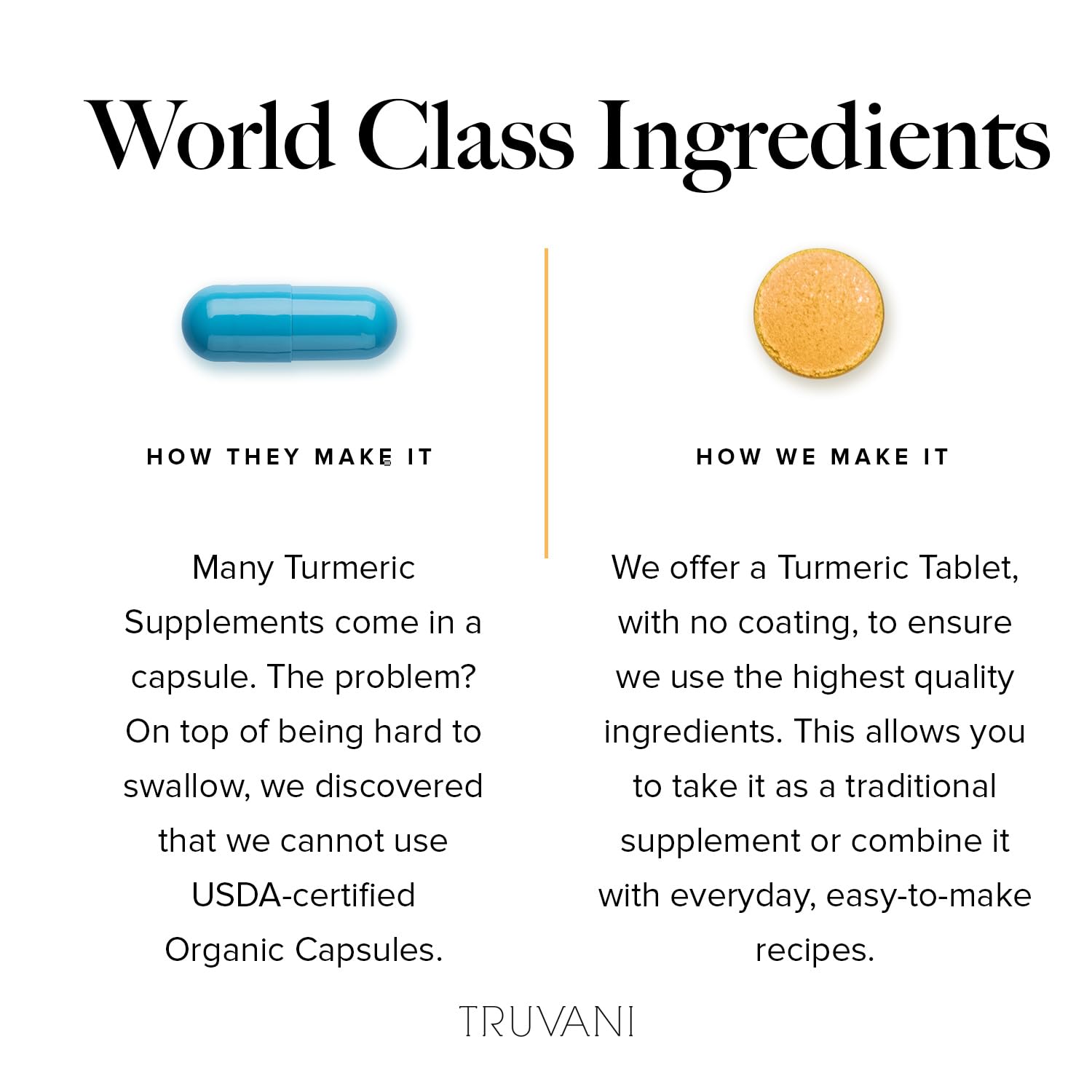 Truvani Curcuma Piperina: absorcion mejorada gracias a la pimienta negra.