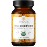 Truvani Curcuma Tabletas Botella: fácil de tragar y pensado para bienestar diario.