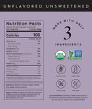Etiqueta orgánica USDA de Truvani que garantiza ingredientes certificados.