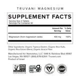 Tableta de Truvani Magnesio 400 mg, detalle de recubrimiento suave.