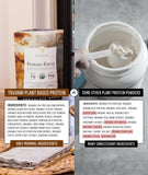 Truvani Protein Energy Chocolate Mocha, ingredientes clave para una dieta vegana.