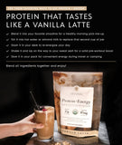 Etiqueta orgánica de Truvani Protein + Energy, opción limpia