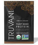 Truvani proteína de guisante chocolate, una ración para batidos proteicos
