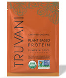 Proteína de Truvani guisante vegana sabor calabaza en polvo para batidos veganos