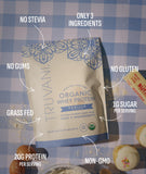 Batido cremoso de vainilla con proteína Truvani tras entrenar.
